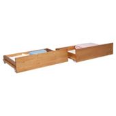 Brent Pair of Under Bed Storage Drawers, Oak Finish