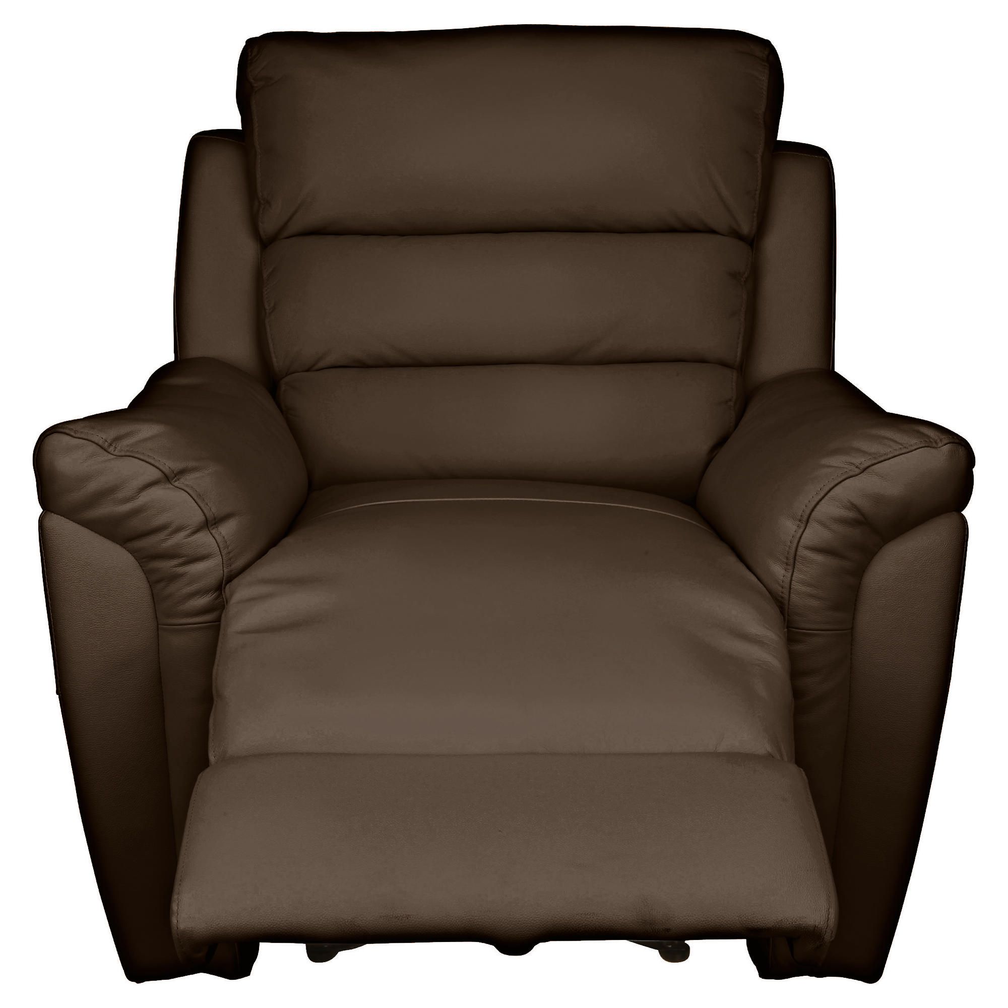 Chloe Recliner Chair Leather, Brown at Tesco Direct