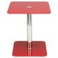 Atom Pedestal Side Table, Red