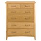 Stockholm 6 Drawer Chest, Oak Veneer