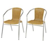 Benson Stacking Chair, Rattan x 1