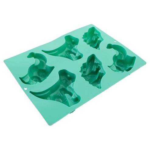 Image of Tesco Kids Silicone Dinosaur Mould, Green