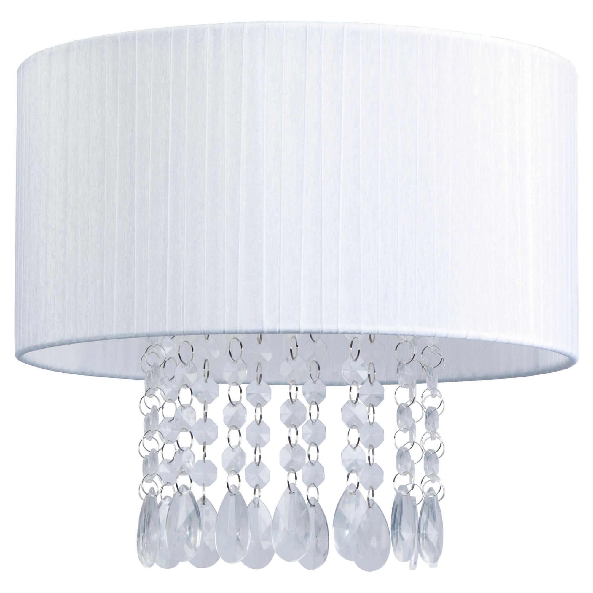 Tesco organza shade with droplets, White Tesco organza shade with droplets, White