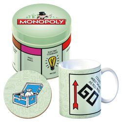 Monopoly Tin Mug Gift Set