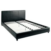 Eden Double Faux Leather Bed Frame, Brown