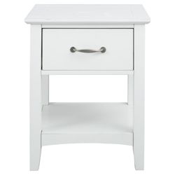 Stockholm Bedside Chest, White