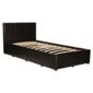 Eden Single Faux Leather Ottoman Bed Frame, Brown