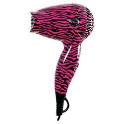 Ionika Hot Pink Zebra Print Mini Dryer