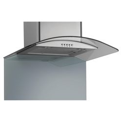 Caple CSBGCURVE/900PT 900 curved glass splashback