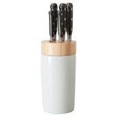 Profesional Sabatier 5 piece Barrel Knife Block Set