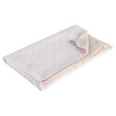 Clair de lune Cotton Spot Blanket, Pink