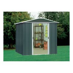 Yardmaster 6x4 Titan Metal Apex Shed with floor support frame