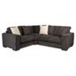 Omega Fabric Corner Sofa, Bark Left Hand Facing