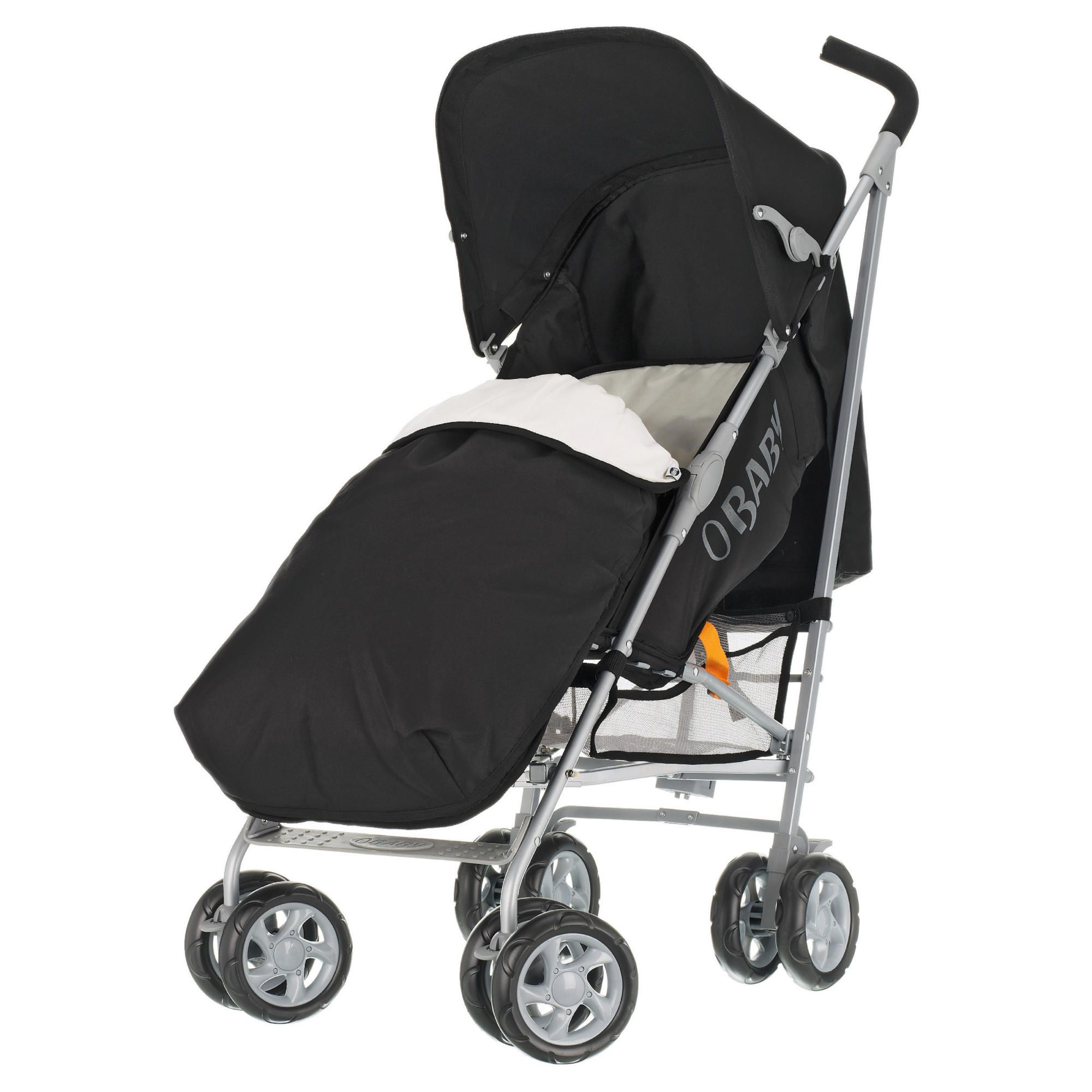 Obaby Atlas V2 Dots Pushchair & Footmuff, Black
