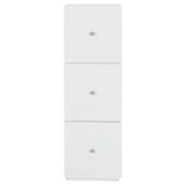 Stockholm White Gloss 3-Drawer Unit