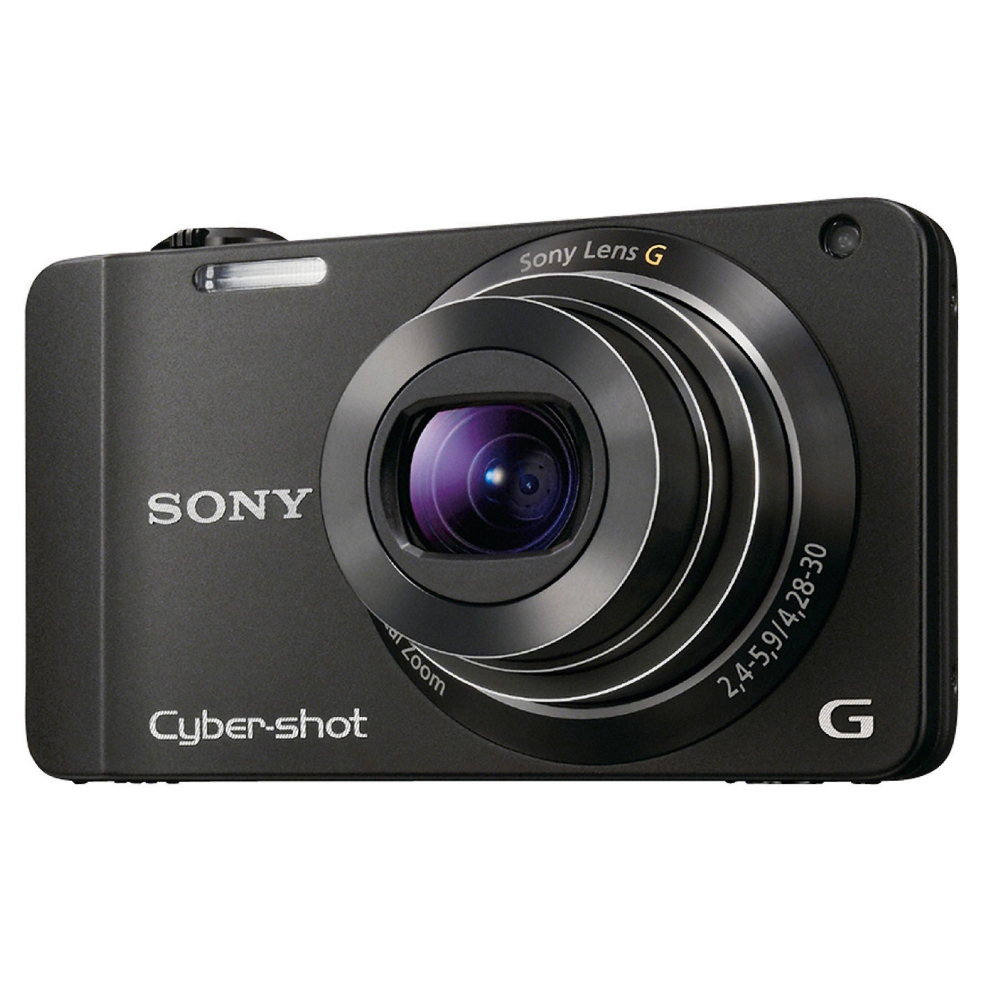 Sony DSCWX10 Cyber-shot Digital Still Camera - Black (16.2MP, 7x Optical Zoom) 2.8 inch LCD