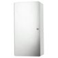 Stockholm White Gloss Wall Cabinet With Mirrored Single Door