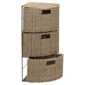 Tesco Natural Seagrass 3 Drawer Corner Tower