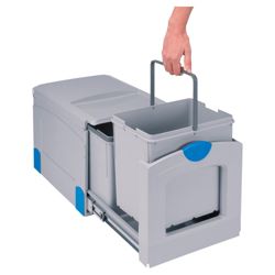 Brabantia Built-in Cabinet Bin with 2 compartments