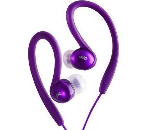 Image of Jvc In-ear Splash Proof Sports Headphones Earphones Violet Haebx5v
