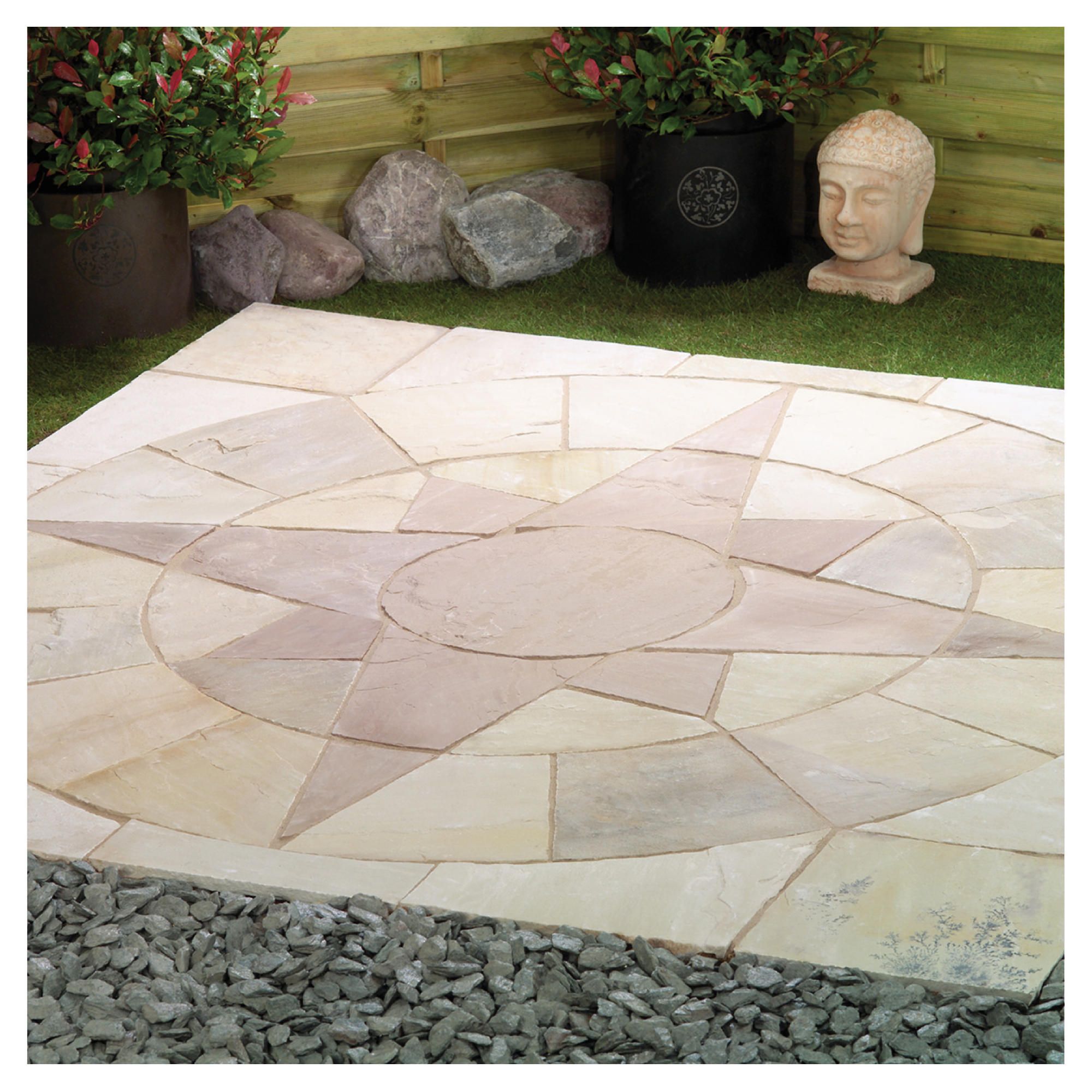 Natural Stone Mini Star Circle Including Corner Infill Kit To 2m at Tesco Direct