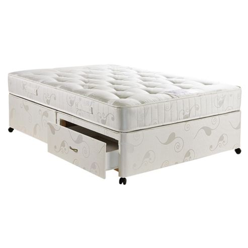 Image of Hush Charleston Luxury Pocket Double 2 Drawer Divan Bed