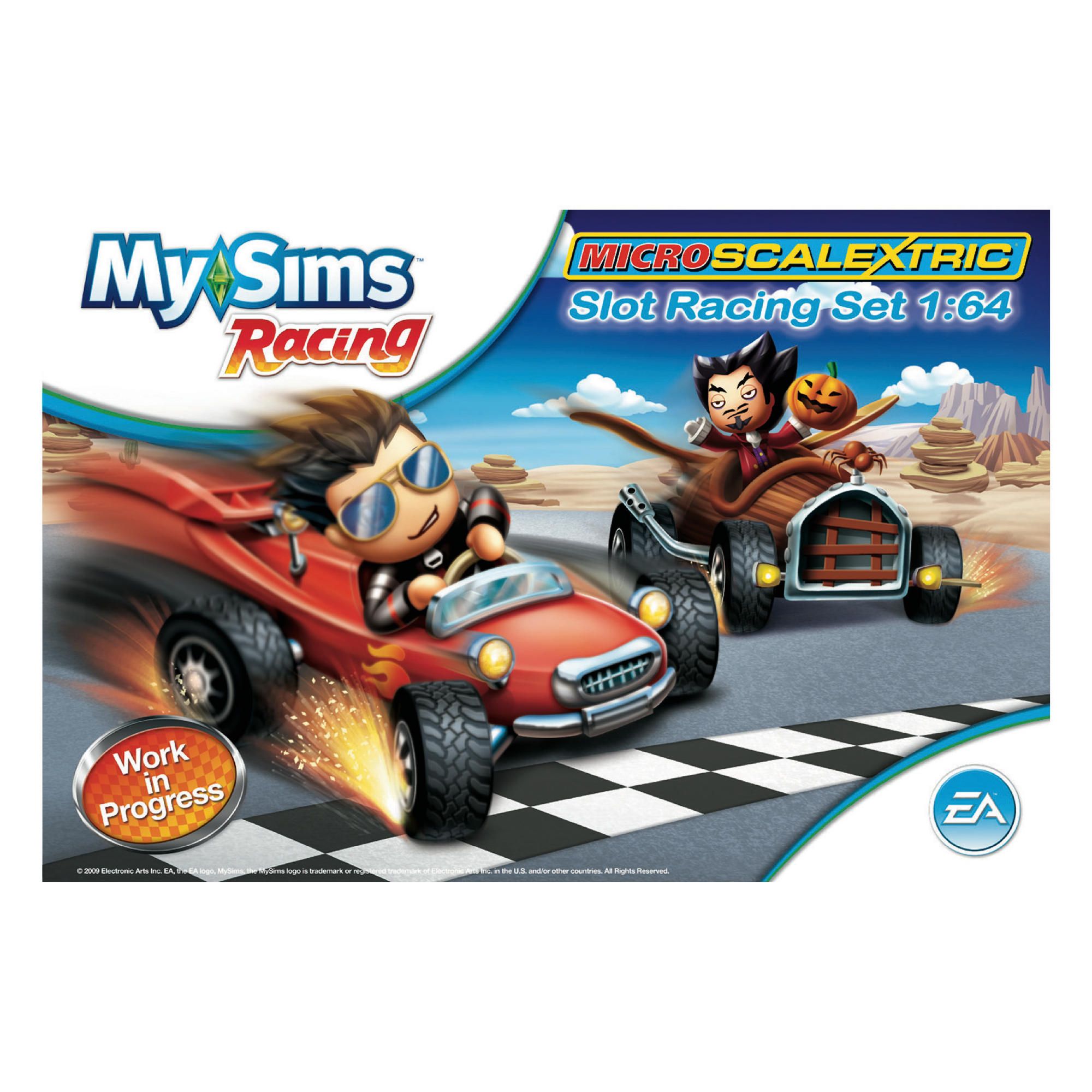 Micro Scalextric My Sims Slot Racing Set 