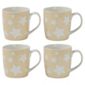 Tesco Stars Set of 4 Mugs, Cream