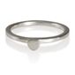Sterling Silver Heart Stacking Ring, Large