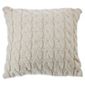 F&F Home Cable Knit Cushion Cream