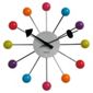 Tesco Clocks Starburst Wall Clock Multi Coloured