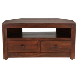 Tamarai Corner Tv Unit, Sheesham