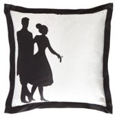 F&F Home Polka Cushion - Black/White
