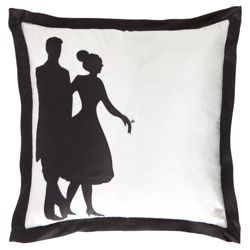 F&F Home Polka Cushion - Black/White