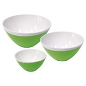 Omada Set of 3 Zen Bowls, Green