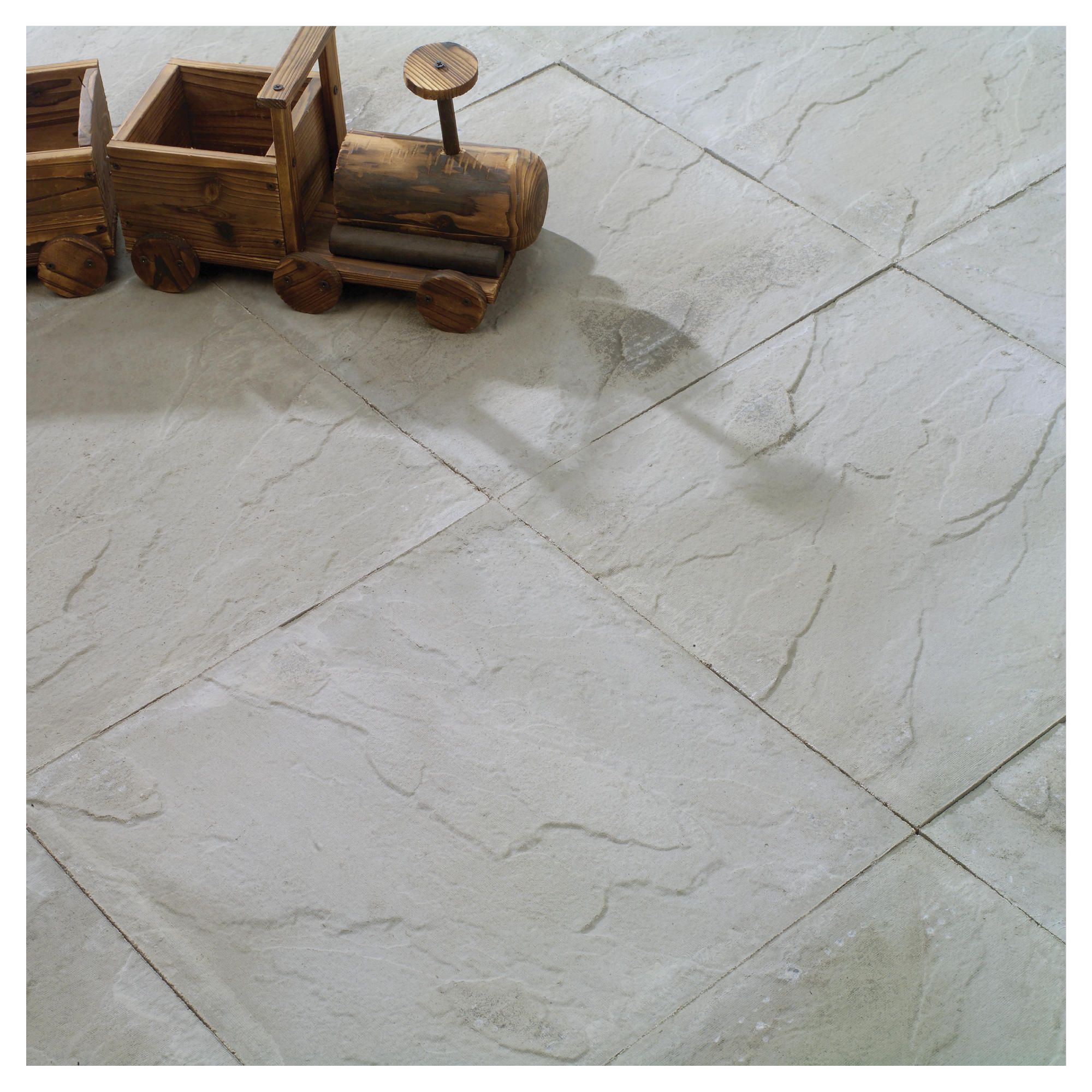 Ashby Grey Riven 600x600x35mm Paving 26pc