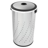 Simplehuman 55L Lidded Hamper Brushed Steel