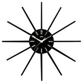 Jones & Co Luna Wall Clock Black