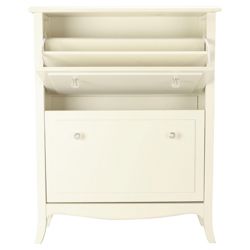 Lille Shoe Storage Cabinet 2 Door Ivory