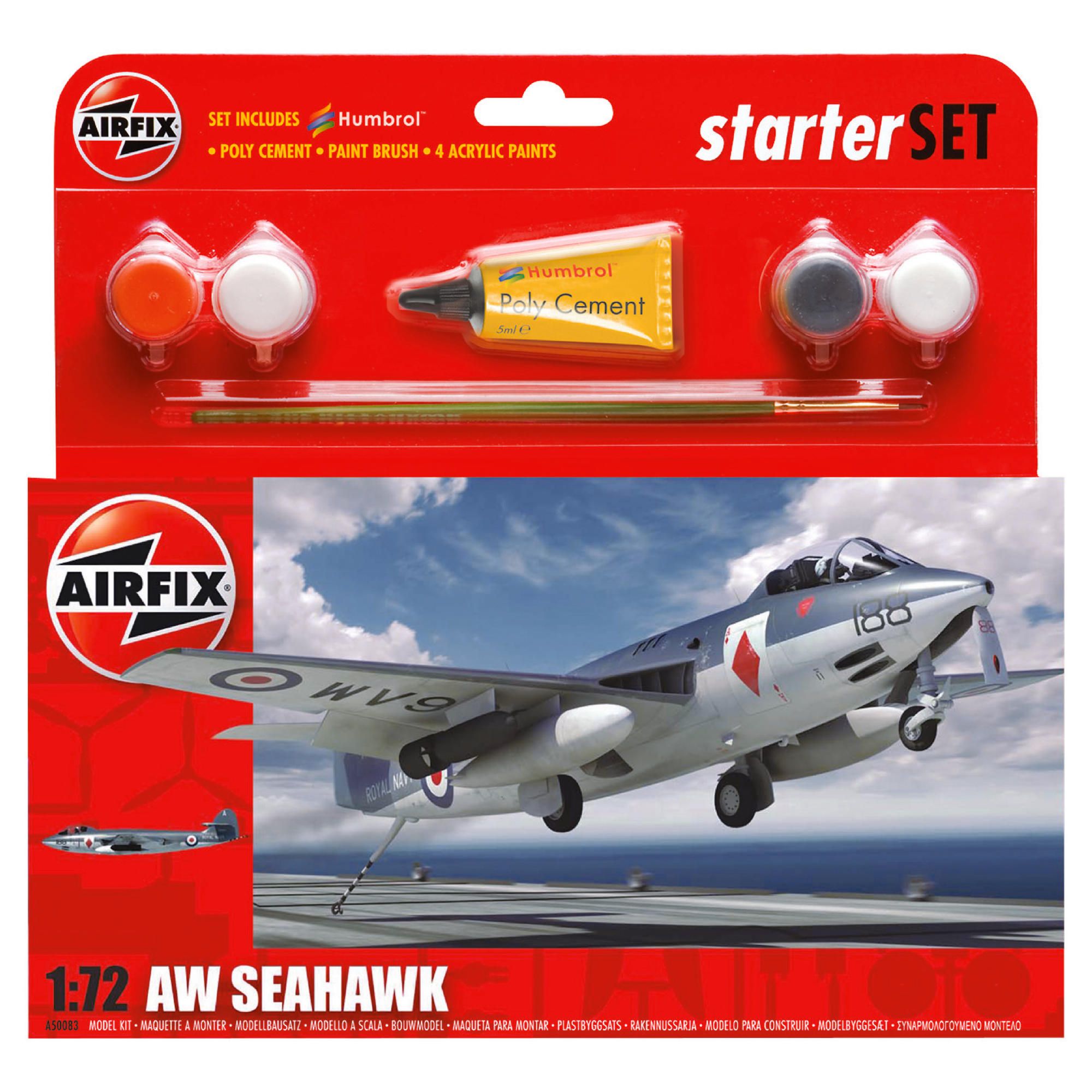 Airfix Aw Seahawk 1:72 Scale Cat 1 Gift Set