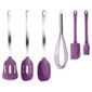 Taylors Eye Witness 6 piece Silicone Utensils Set, Purple