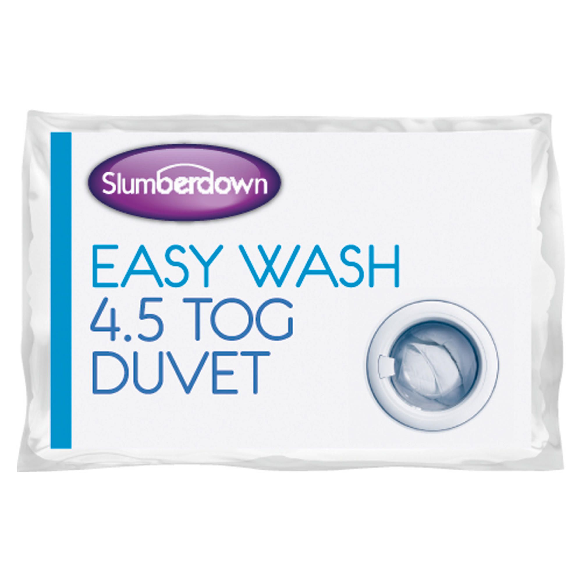 Slumberdown Easy Wash Duvet, 4.5 Tog, King