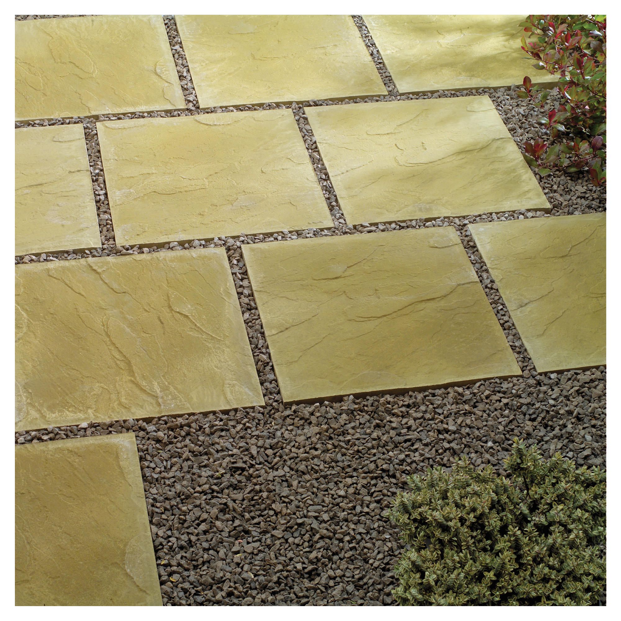 Ashby Buff Riven 600x600x35mm Paving 26pc
