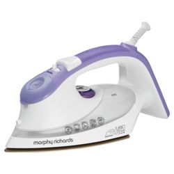 Morphy Richards 40631 vertical steam feature Non-stick Iron - White/Blue