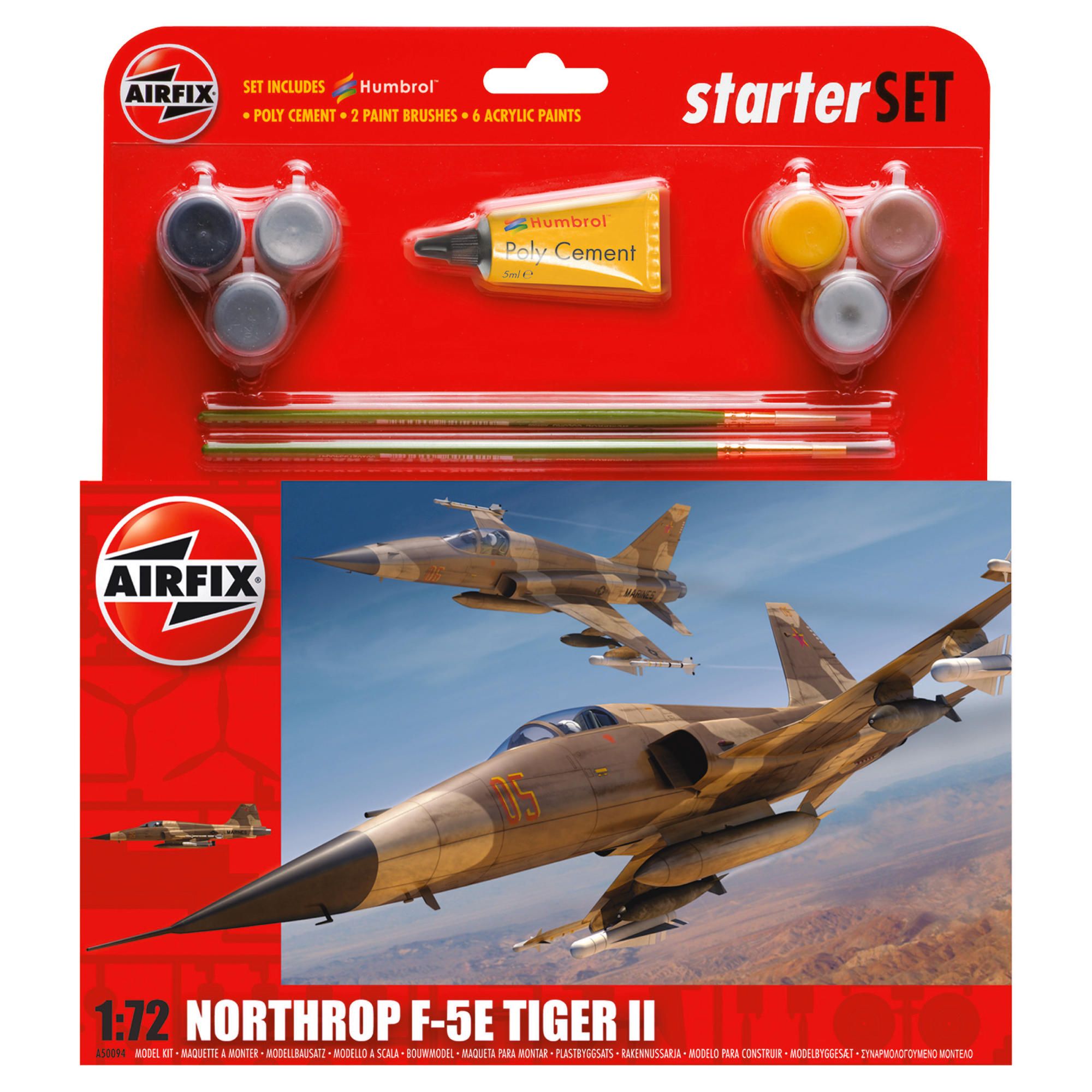 Airfix F5 Tiger Ii 1:72 Scale Cat 2 Gift Set