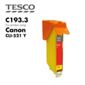 Tesco CLI521 Yellow Printer Ink Cartridge (Compatible with printers using Canon CLI-521 Yellow Printer Ink Cartridges)