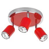 Milan 3  Spot plate Red