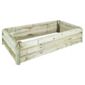 Low level wooden planter