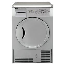 Beko DCU7230S Condenser Dryer,6 kg Load, B Energy Rating. Silver