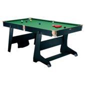 BCE 6ft Vertical Folding Snooker/ Pool Table with Dartboard